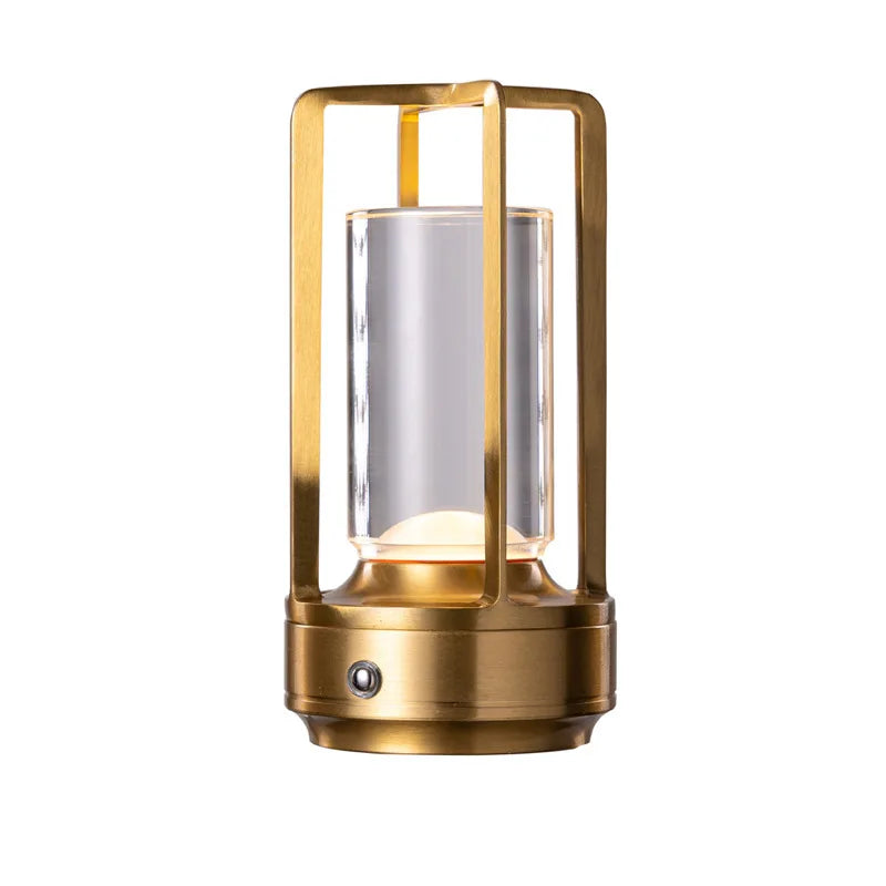 Vintage-Inspired Lantern Desk Lamp – USB-C Rechargeable with Adjustable LED Glow