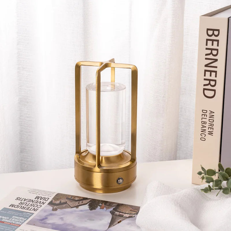 Vintage-Inspired Lantern Desk Lamp – USB-C Rechargeable with Adjustable LED Glow